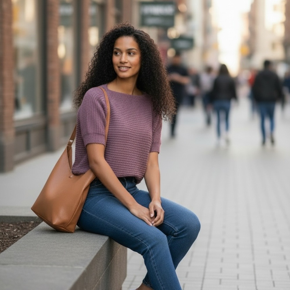 Chic Mauve Women's Sweater